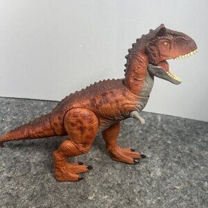 Mattel Jurassic World Primal Attack Carnotaurus Toro Dinosaur Figure With Sound